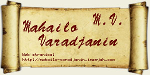 Mahailo Varađanin vizit kartica